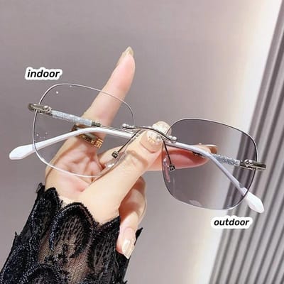 Lunettes tendance pour femmes à verres photochromiques bloquant la lumière bleue pour myopes Lunettes de vue pour myopes Lunettes de soleil pour l'extérieur Lunettes de protection Dioptrie -50 -125 -3.25