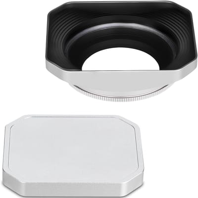 39mm Vierkante Metalen Lenskap voor Fujifilm XF23mm F2.8 en XF27mm F2.8 - Inclusief Schroefkap en Accessoires voor Verbeterde Fotografie