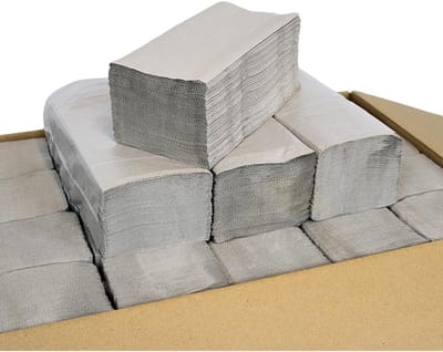 5000 Vellen Papieren Handdoeken in ZZ/V-vouw voor Dispenser - 1-laags Keukenrol - Zacht & Absorbant