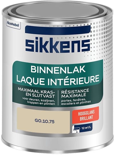 Sikkens - Binnenlak Hoogglans - G0.10.75 - Mengverf - 750 Ml