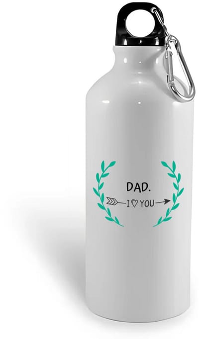 Hacebo® - dad I love you waterfles - Papa - de liefste vader - vader cadeautjes - vaderdag - verjaardag - geschenk - kado - water fles - 400ML