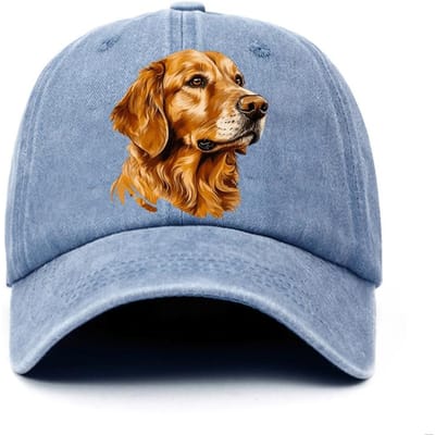Baseballpet met Print van Golden Retriever, Lichtgewicht en Verstelbaar, Geschikt Voor Zowel Mannen Als Vrouwen Als Cadeau Voor Hondenliefhebbers Adjustable gray