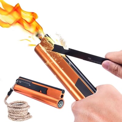 Lexium Vuurstarter - Vuursteen - Firesteel - Magnesium stick - Firestarter - Survival spullen - Vonkstaaf