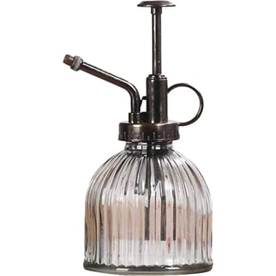 Retro Glazen Plantenspuitfles met Plastic Top Pomp Water Geef Glas Sprayfles Plant transparant