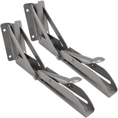Plankbeugels - Wandsteunen - Planken Monteren - Stabiel Ontwerp - 8 inch - Zilver