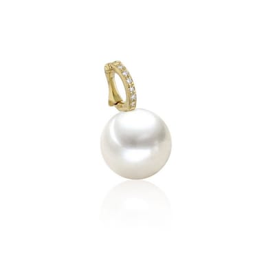 Luna-Pearls - 202.1628 - Hanger - 750/-Geel goud met Akoya gekweekte parel