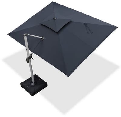 PURPLE LEAF Rechthoek Parasol – Dubbel Top – 360 °Graden Rotatie – UV werend doek– Windbestendige Zweefparasol