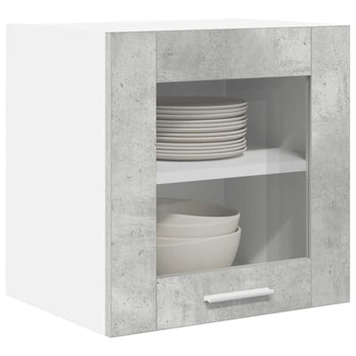 vidaXL Hangkast Riga 2 pcs Beton Grijs 40 x 31 x 40 cm Bewerkt hout