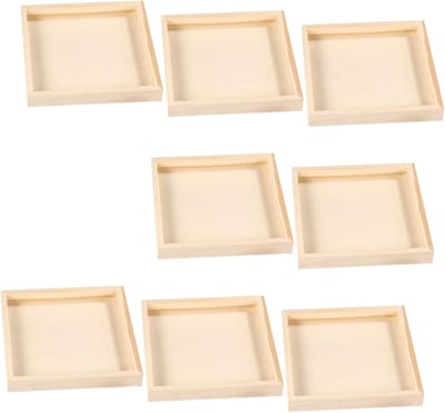 Puzzel Organizer - Sorteerbakken - Puzzelstukjes Sorteren - Professionele Vlakheid - 8 Stuks 13.7cm - Lichtgeel