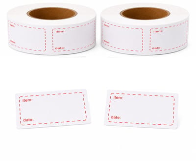 Purepeak Diepvriesetiketten 1000 Stuks - Diepvries Stickers - Beschrijfbaar