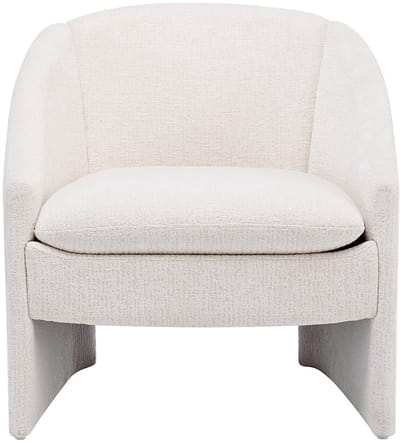 Vente-unique Fauteuil in beige gestructureerde stof TAROLO