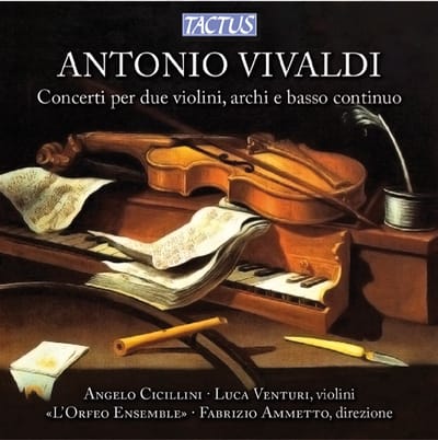 Angelo Cicillini, Luca Venturi, L'Orfeo Ensemble Di Spoleto, Fabrizio Ammetto - Vivaldi: Concerti Per Due Violini, Archi E Basso Continuo (CD)