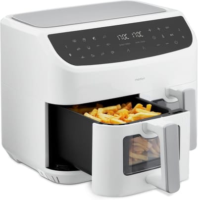 XXL Heteluchtfriteuse met Dubbele Kamer en 9 Automatische Programma's