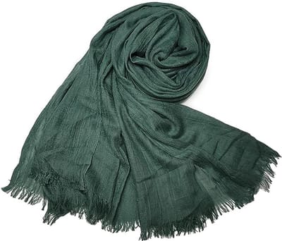 Lichtgewicht Dames Sjaal Van Gaze - Lange Groene Sjaal Voor De Zomer - Luchtig En Veelzijdig Accessoire Voor Strand, Stad En Vakantie - Zacht Om Te Dragen Als Sjerp Of Hoofddoek