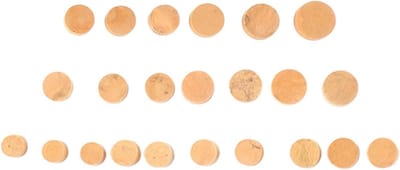Hobo Pads - Kurk Pakking - Muziek Instrument Onderhoud - Goede Afdichting - 23 Stuks - Natuurlijk