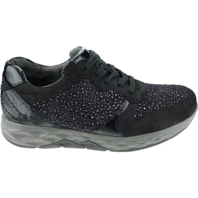 Gabor rollingsoft sensitive 56.998.47 - dames rollende wandelsneaker - Zwart - maat 37 (EU) 4 (UK)