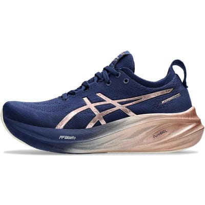 ASICS Gel Nimbus 26 Platinum Blue Expanse Rose Gold Dames Sneakers 1012B740-400 37 blue