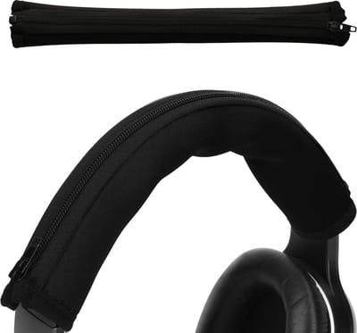 kwmobile cover voor koptelefoon hoofdband - geschikt voor Beats Studio 3 Studio2 / Solo 3 Solo 2 - Koptelefoon band hoes van neopreen - In zwart