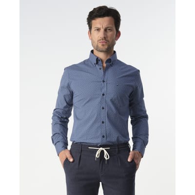 Campbell casual overhemd met lange mouwen