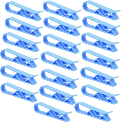 Prullenbak Clips - 20 Stuks Antislip Vuilniszak Klemmen voor Keuken en Thuiskantoor