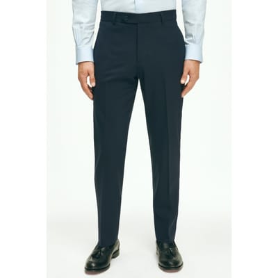 Brooks Brothers Cotton Classic Trousers Navy Größe: W32L32 | Maßgeschneiderte Hosen Outlet | Herren | Blau