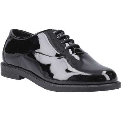 Hush Puppies Nellie Patent Meisjes Zwarte Oxford Schoenen Van Leer