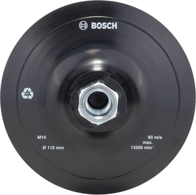 Bosch Rubberen schuurblad voor haakse slijpers - Haaklus bevestigingssysteem - 115 mm