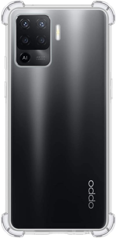 Hoes - Geschikt voor OPPO A94 - Sterk & Shockproof - Siliconen Case - Back Cover - Telefoon Hoesje Shock Proof - Transparant