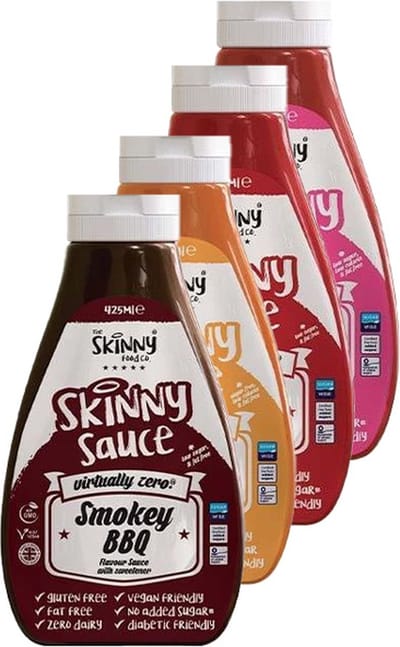 Skinny Food Co | Zero Calorie Sauce | Mixpakket | 4 x 425ml