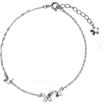 Bracelet papillon en argent sterling 925 pour femme, bijou d'été en zircone cubique, nouveauté gray