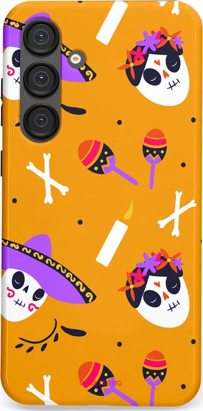 Casetastic Hoesje Geschikt voor Samsung S25 Plus - Stijlvolle Beschermende Duo-layer Case - Viva Muertos