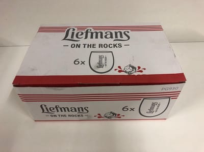 6x 25cl liefmans fruitesse on the rocks glas bierglas bierglazen bier glas glazen
