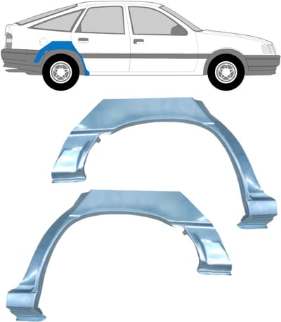 Reparatiepaneel achterspatbord voor Opel Vectra A Cavalier 1988-1995