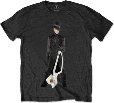 Prince - W2A White Guitar Heren T-shirt - S - Zwart