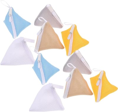 Beschermende Waszakken - Ondergoednet Wasmachinetas - Delicate Stoffen Wassen - Fijnmazige Bescherming - 10 Stuks - Diverse Kleuren