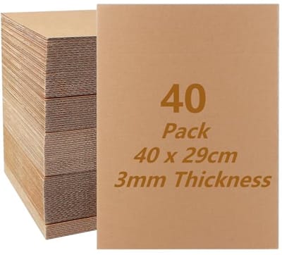 40 Stuks Golfkarton A3 - 3 mm Dik voor Knutselen en DIY Handwerk