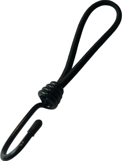 spanelastiek met haak - 25 st - 20cm - zwart - tent - boot - schaduwdoek
