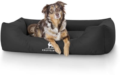 Knuffelwuff waterafstotende hondenbed Finlay XXL 120 x 85cm zwart