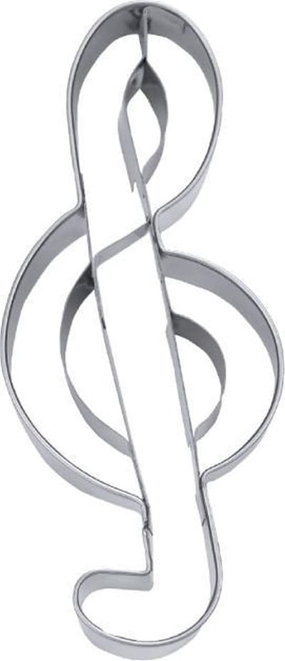 Uitsteker RVS Muzieksleutel | Clef | Koekjes| 5.5cm klein