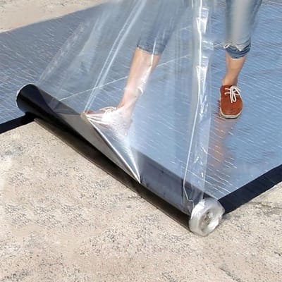 Waterdichte Dakbedekking Tape - Reparatietape Dak - Lekkages Dichten - Zelfklevend Polymeer Asfalt - 100x400cm - Zilver