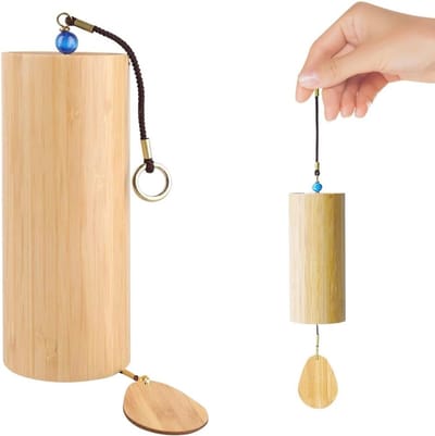 Natuurlijke Bamboe Windgong voor Buiten, Geluid Healing en Meditatie, Perfect voor Yoga en Tuin Decoratie