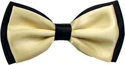 Fako Fashion - Vlinderstrik - Vlinderdas - Strik - Duo Tone - 12cm - Goudgeel