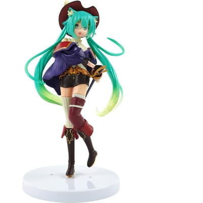 Anime Sprookjes Wonderland Serie Hatsune Model Schattige Pop Kawaii Bureau Decoratie Kleine Verzamelfiguur Speeltje Meisjescadeau blue