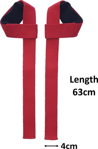 Powerlifting Straps - Deadlift straps - Polsbescherming lift straps - Lifting straps voor fitness - 2Stuks - Rood