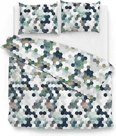 Zo! Home Marsala Dekbedovertrek - Flanel - Eenpersoons - 140x200/220 cm - Green