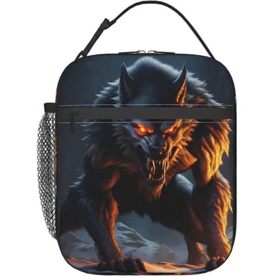 De Weerwolf Geïsoleerde Lunchtas voor Vrouwen Kinderen Lekvrije Voedseldozen Thermische Lunchbox Tote One Size