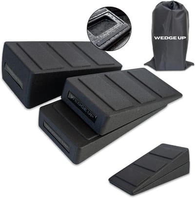 Squat Wig Set - Schuin Board Kuitrekken - Fitness Training - Antislip Strips - 32.4 x 14 x 15 cm