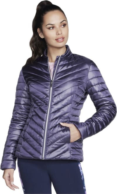 Skechers GO Shield Shine Jacket, Vrouwen, Purper, Jasje, maat: M