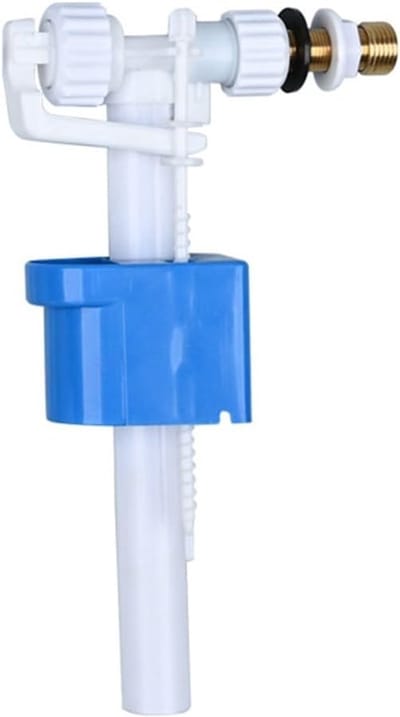 Toilet stortbak klep - Inlaat vlotterklep - Toilet reparatie - Instelbare waterhoeveelheid - 3/8 naar 1/2 inch - Wit