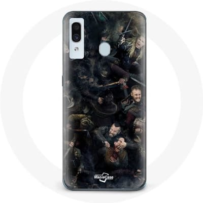 Hoesje voor Samsung Galaxy A40 Vikings Teaser seizoen 6 posterkarakters Art